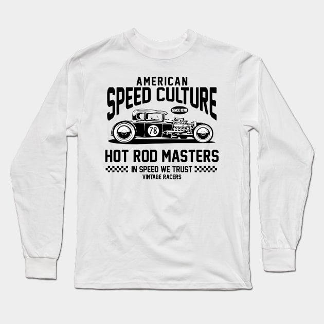 American Speed Culture Long Sleeve T-Shirt by D3monic